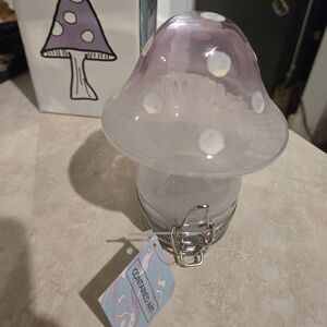 Container art mushroom 250ml colored glass. Lavender fog